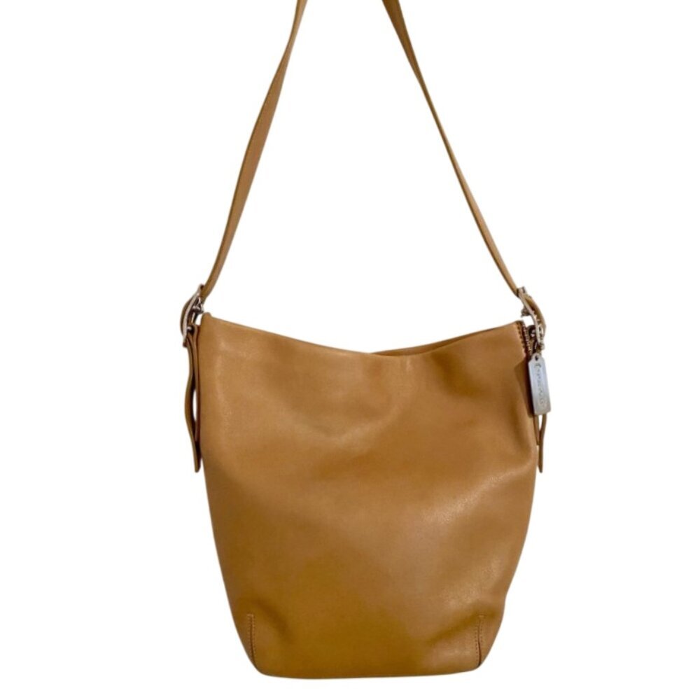 Coach Y2K Vintage Brown Leather Legacy Soho Bucket Shoulder Bag 9186